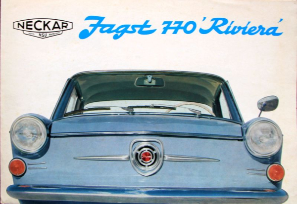 NSU Jagst 770 Riviera 1962 Modelprogram Carbrochure (6131)